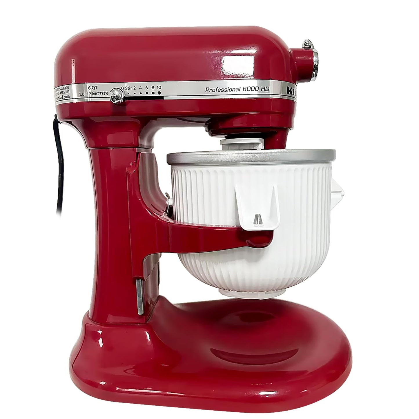 Gdrtwwh Ice Cream Maker Attachment for Kitchenaid Stand Mixer, Ice Cream and Sorbet Gelato Maker, compatible with Kitchenaid 4.3 L and 4.8 L Bowl Lift (dishwasher safe)
