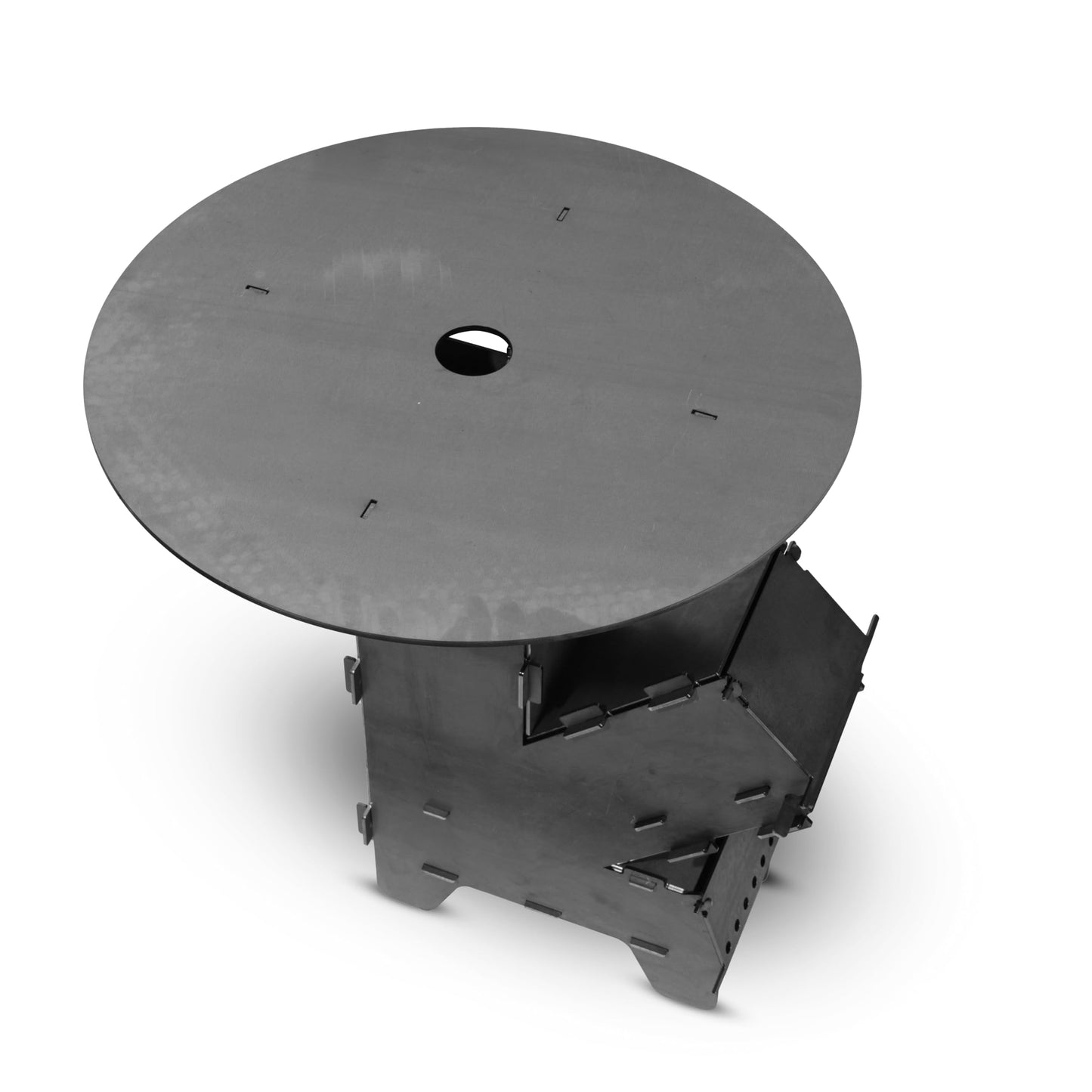 Czaja Rocket Stove with extra strong 5 mm grill plate - robust rocket stove made of 3 mm steel | Wood stove & camping stove | BBQ rocket for camping & outdoor | Made in Germany