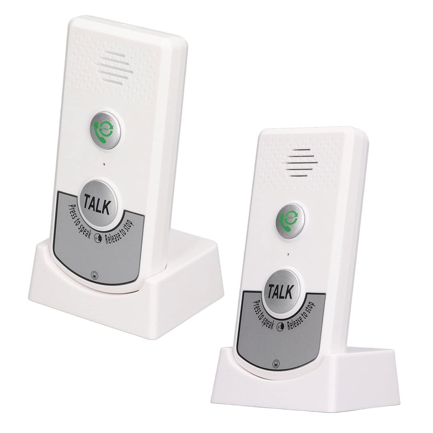 2-way radio intercom for home, Portable voice intercom with wide application and good durability for indoor and outdoor use (White)