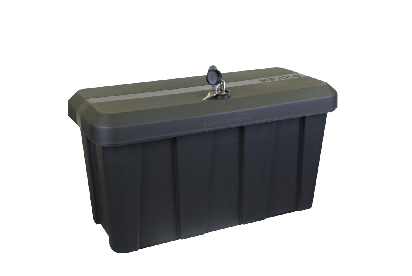 Deichselbox Daken Blackit Lite, tool box, strap box, trailer box, storage box, Daken B24-2 + mounting kit MON301, Edelstahlhaus GmbH.