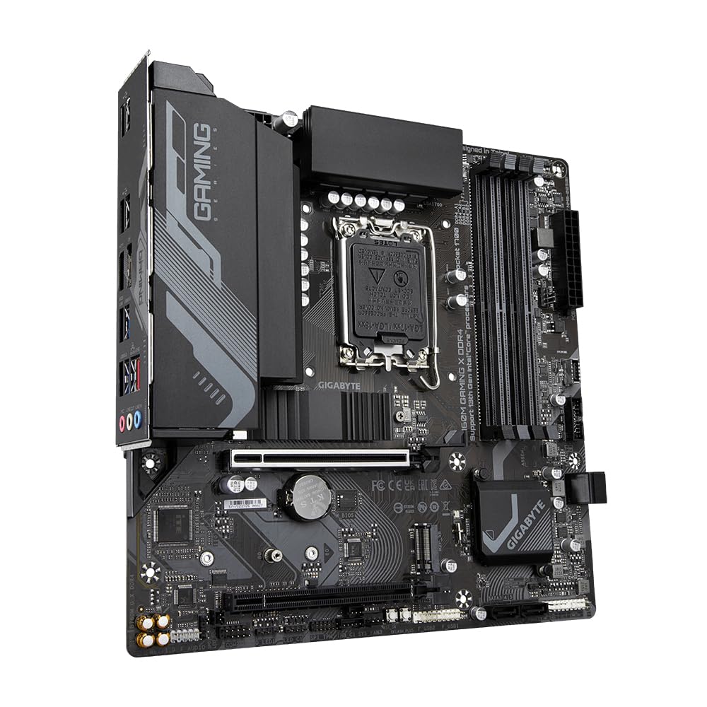 GIGABYTE B760M GAMING X DDR4 Motherboard - Supports Intel Core 14th Gen CPUs, 8+1+1 Phase Digital VRM, up to 5333MHz DDR4 (OC), 2xPCIe 4.0 M.2, 2.5GbE LAN, USB 3.2 Gen2