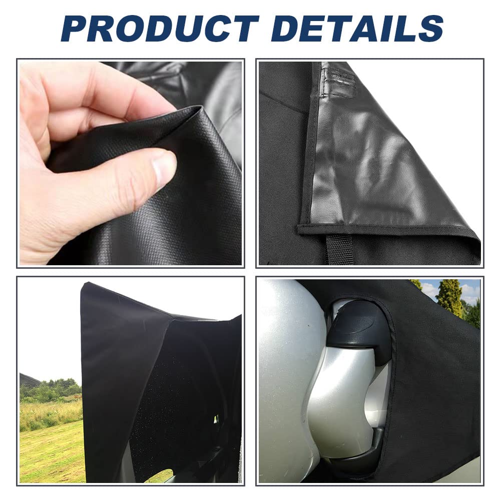 Car Windshield Cover for Mercedes Sprinter VW Crafter 2006-2018, Foldable 600D Waterproof Weatherproof Front Windshield Wrap Cover Windshield Cover Disk Cover