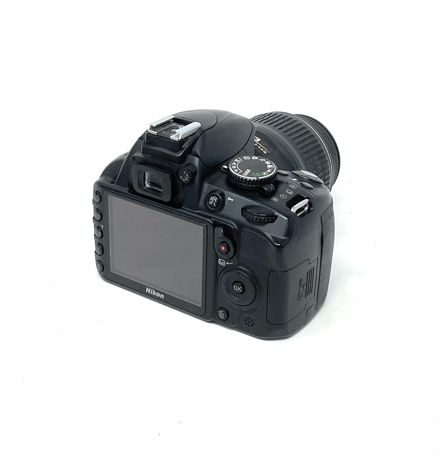Nikon D3100 SLR digital camera (14 megapixels, Live View, Full HD video function) kit including AF-S DX 18-55 VR lens black.