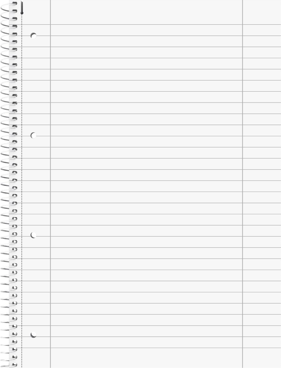 College notebooks student A4 size, ruling 27, lined 80 sheets + 5 fountain college notebooks 28 squared, white.