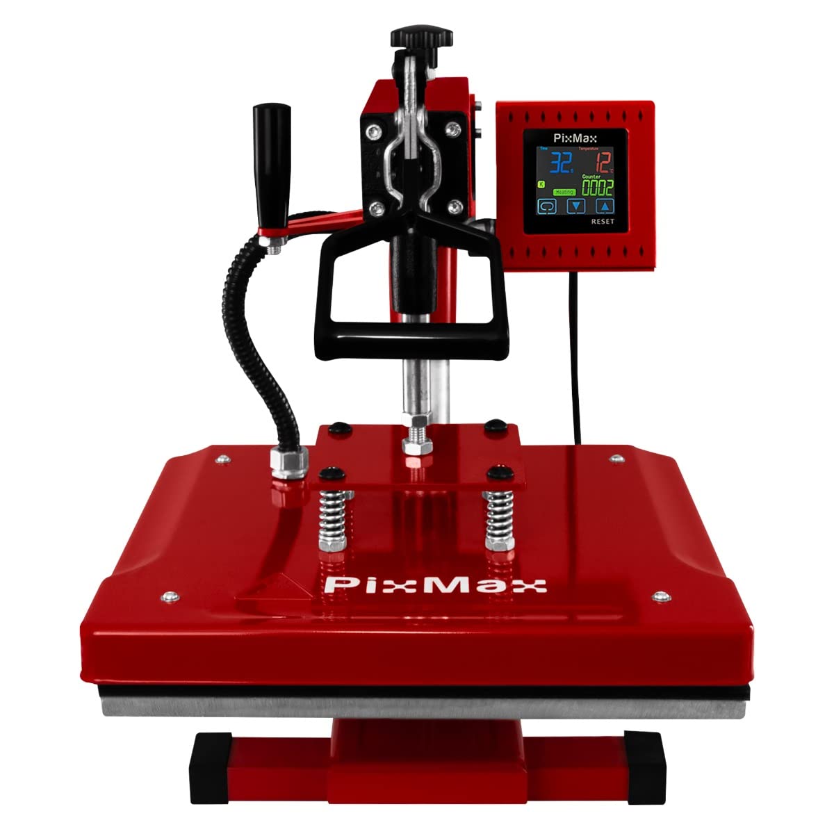 38 x 38cm Heat press Swing-away transfer press Textile press Shirt press Sublimation printing Touchscreen Adjustable pressure Ink or vinyl 250°C DIY business 10 sublimation sheets
