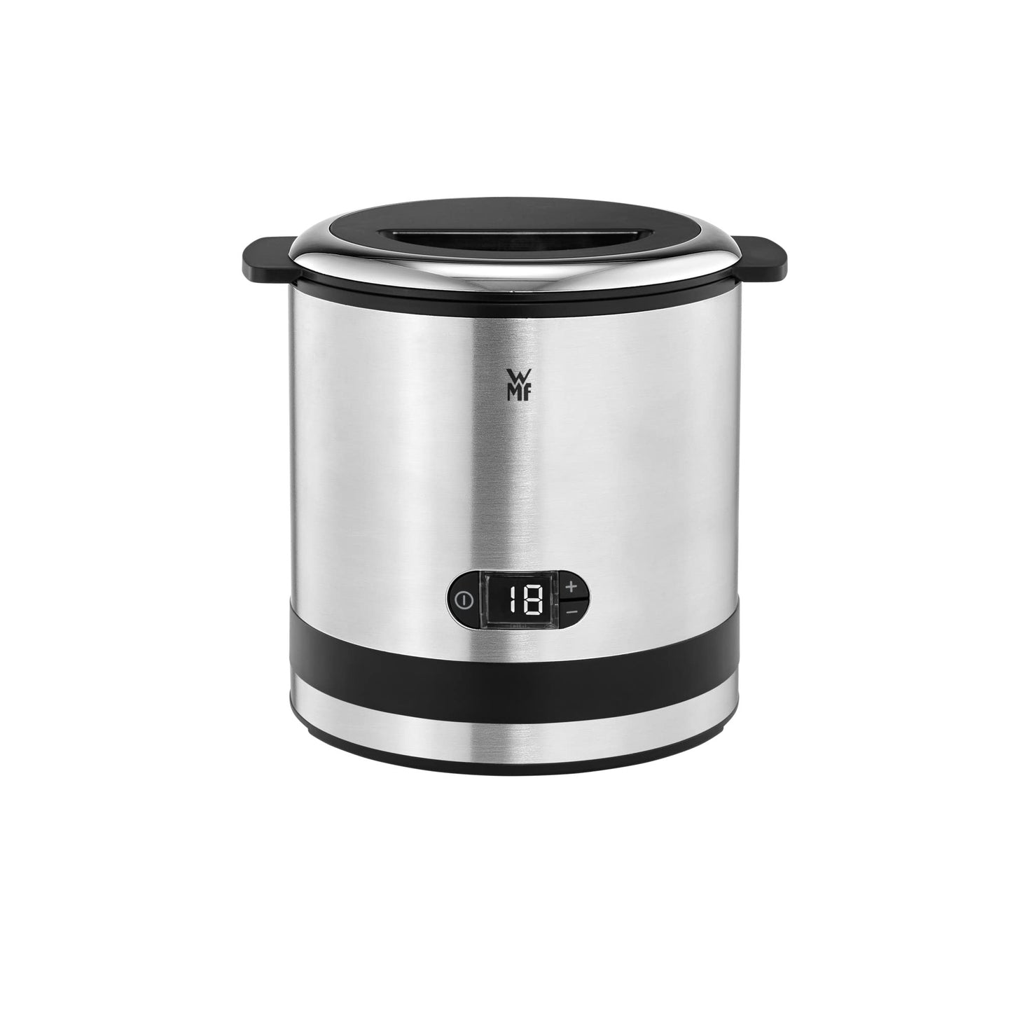 WMF Kitchen Minis 3in1 ice cream machine, ice maker for frozen yogurt, sorbet, and ice cream, freezing container 300 ml, 30-minute timer, frozen yogurt machine.