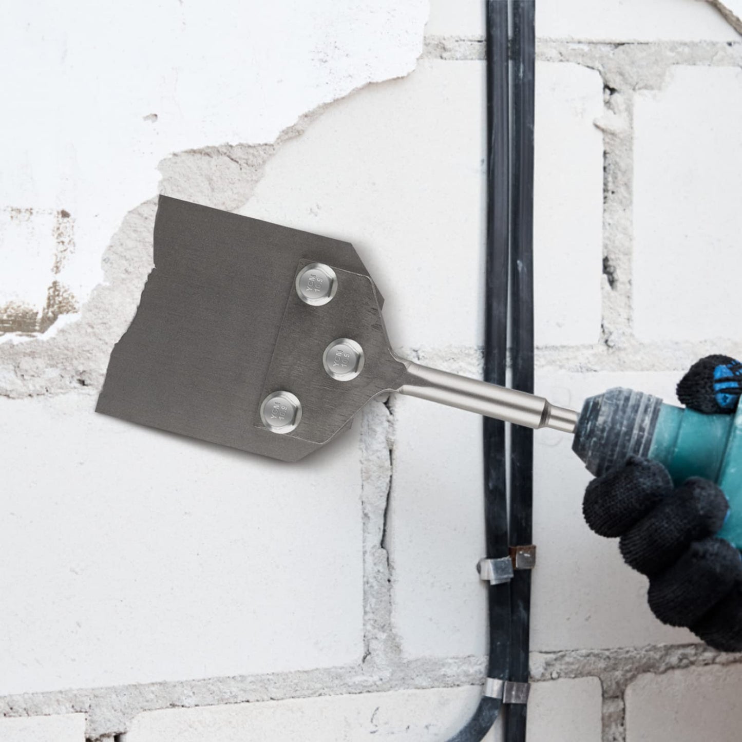 CPROSP SDS-Plus Spatula Chisel Tile Chisel 250x100mm, for removing floor coverings and coatings in conjunction with demolition tools.