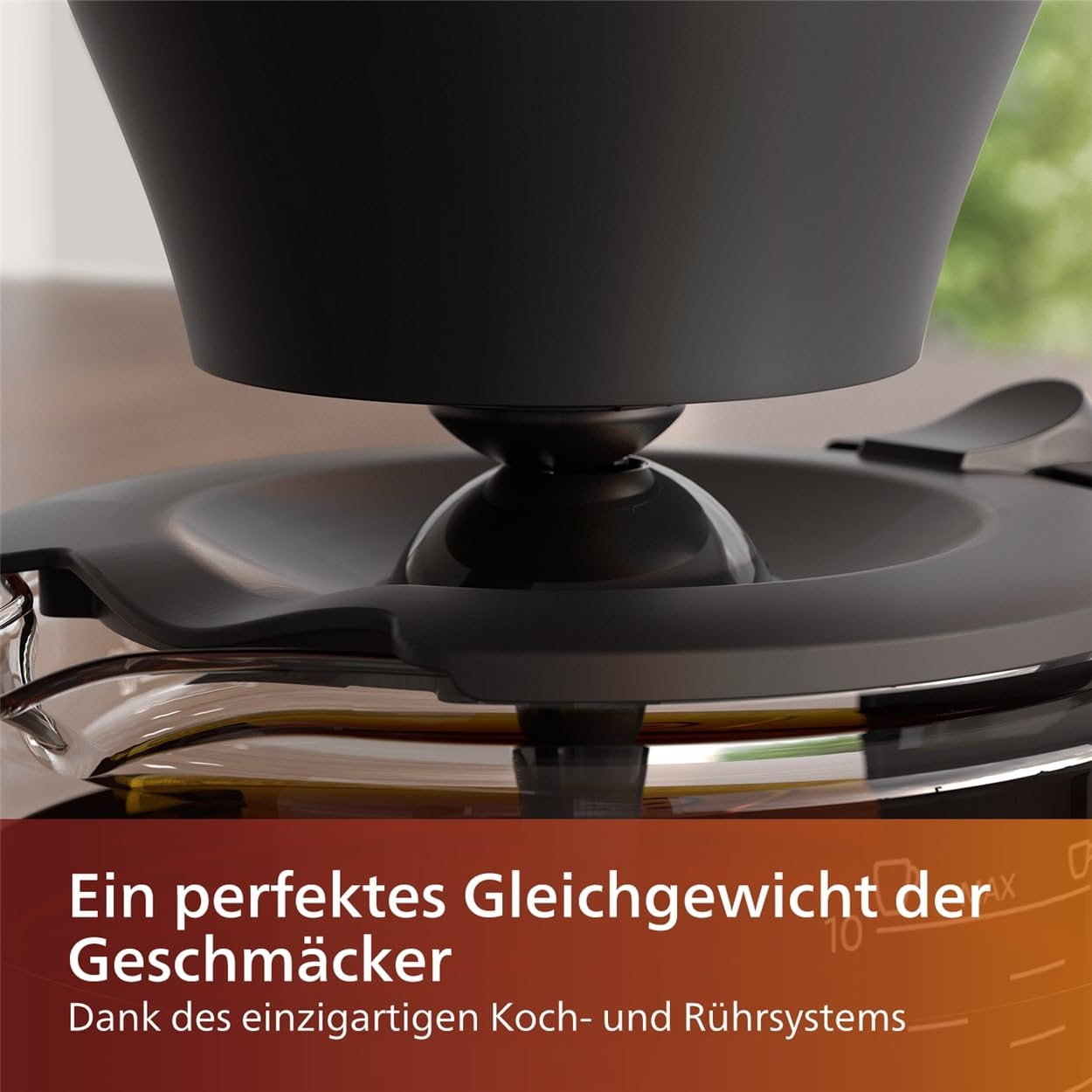 Philips filter coffee maker - 1.25-liter capacity, up to 15 cups, Boil & Brew, black/silver (HD5416/60)