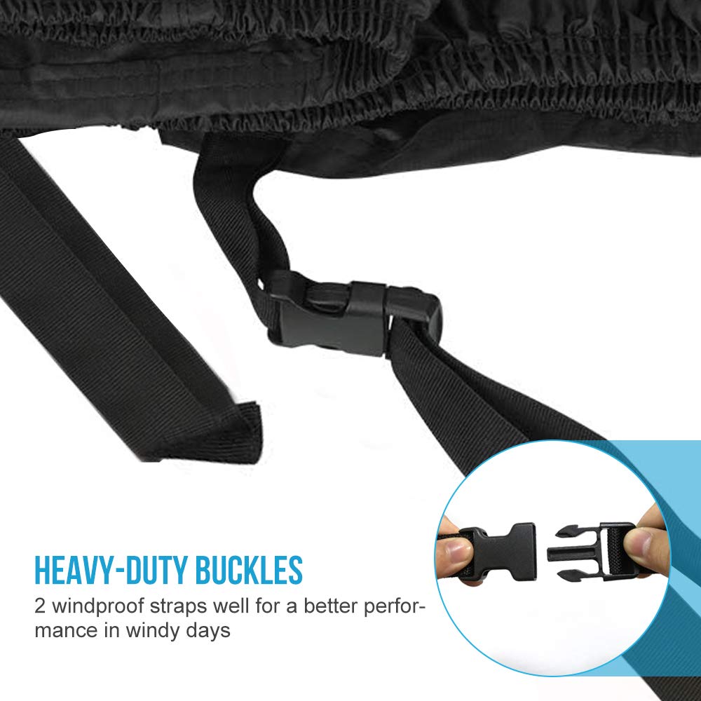 Quad ATV Plane HAYCOVER vehicle cover ATV protective cover 210D reversible fabric winterproof dust rain UV protection black with silver 256 x 110 x 120 cm