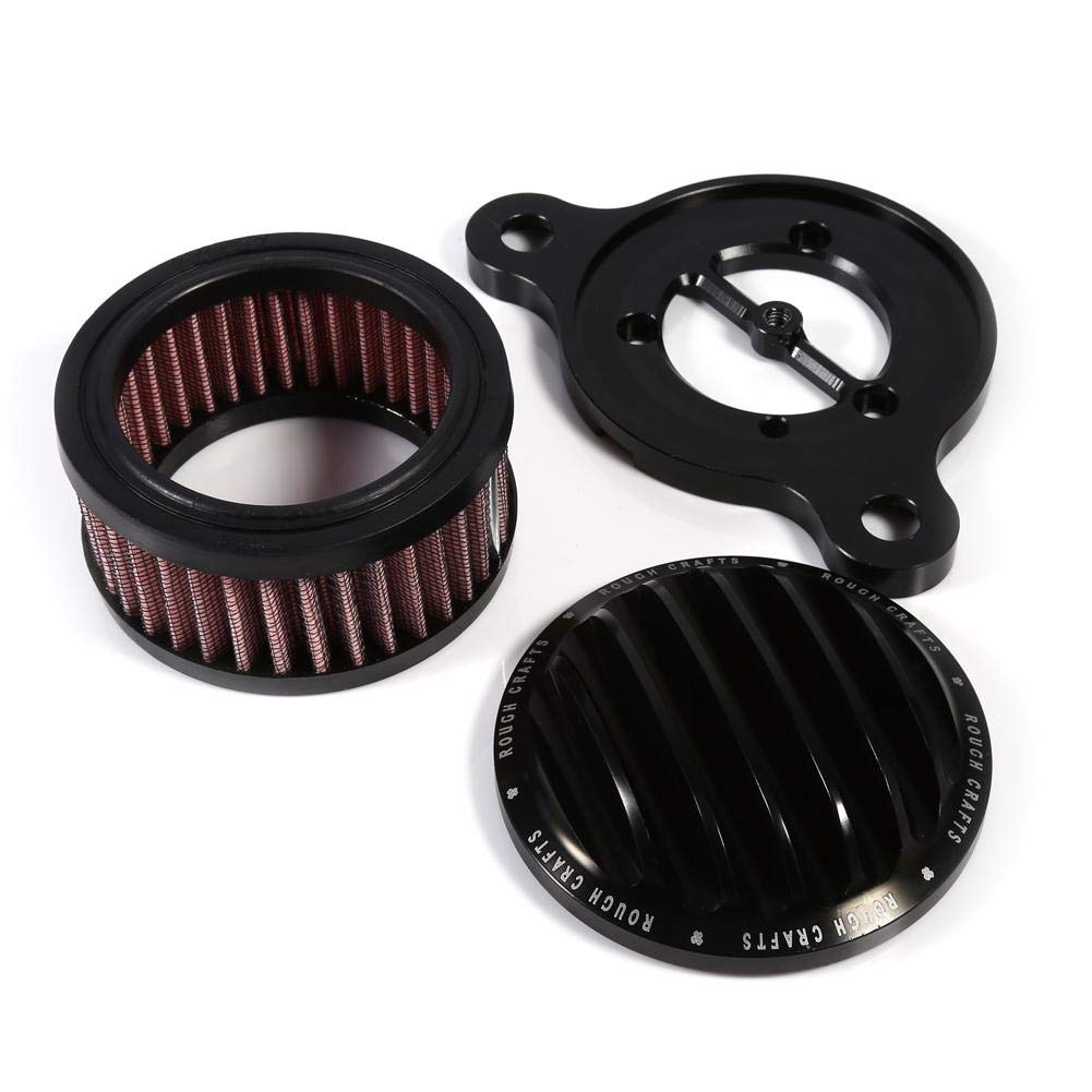 Air filter intake system kit for XL883 2004-2015 (Black) Replacement accessory.