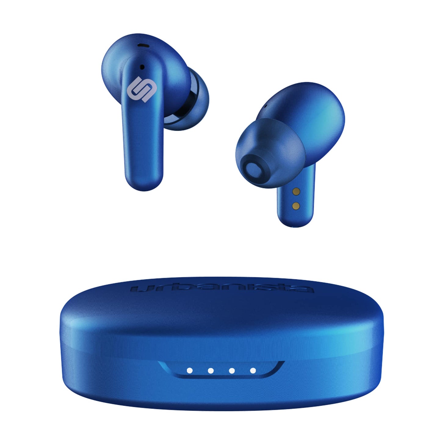 Urbanista Seoul In Ear Headphones | Wireless Earbuds with Microphone | 70ms Low Latency Gaming Earbuds | Dual-Mode Bluetooth Earphones | Fast Charging USB-C Headphones | 32 Hr. Playtime | Blue