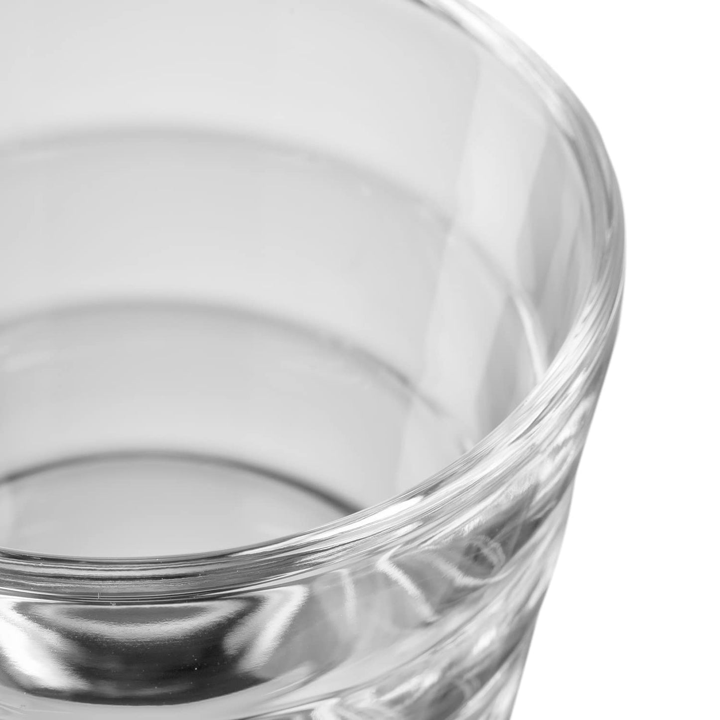 LEONARDO HOME Onda water glasses, 12 pieces (1 pack), dishwasher-safe juice glasses, glass drinking cups with pattern, 12 pieces, 210 ml, 300 ml, clear, 011019