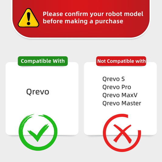 Replacement parts compatible with Roborock Q Revo, for Qrevo vacuum robot accessories, 1 main brush, 4 side brushes, 4 Hepa filters, 6 wiping cloths, 4 dust bags accessory set.