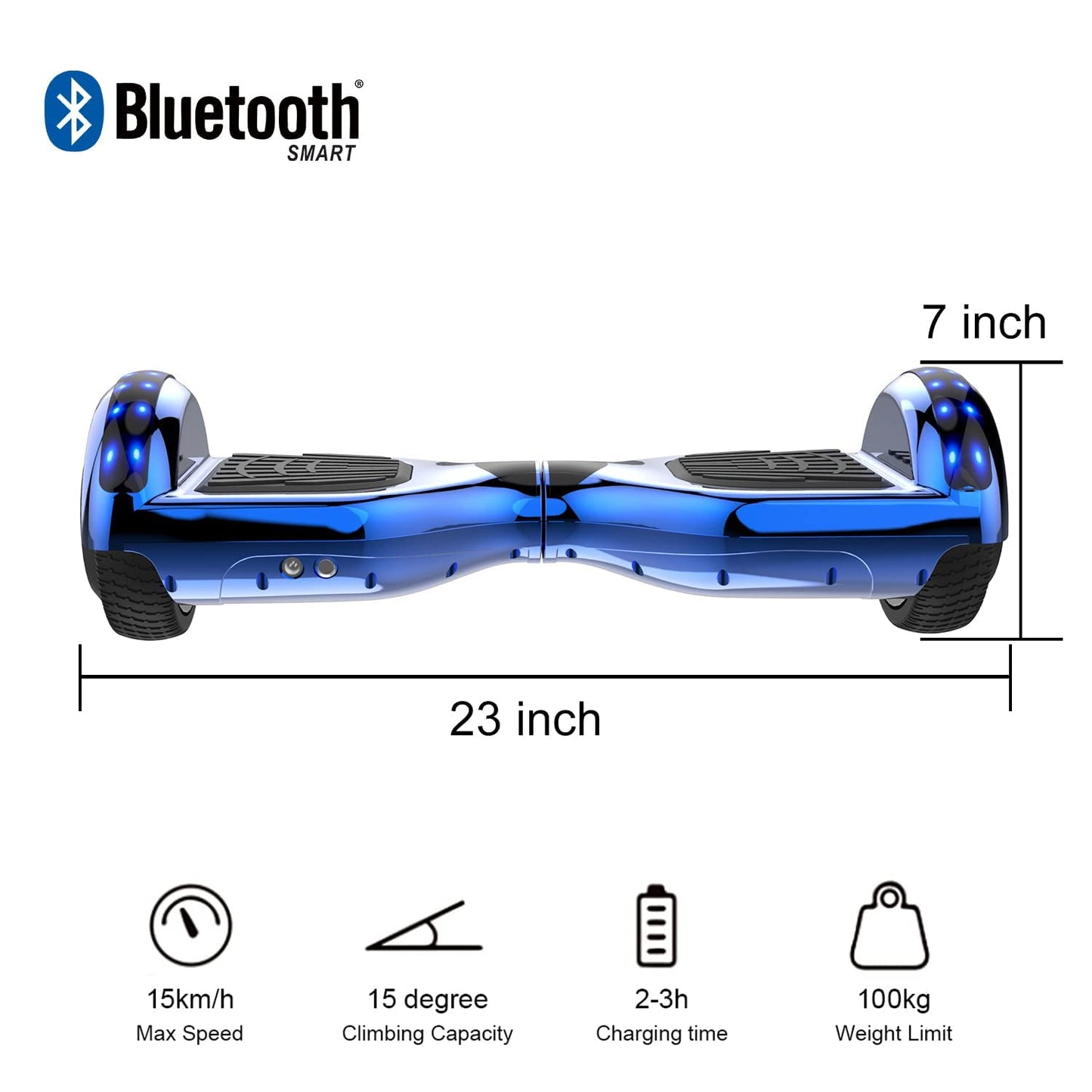 GeekMe Hoverboards, hoverboards for kids, hoverboards with Bluetooth speakers, beautiful LED lights, gift for children.