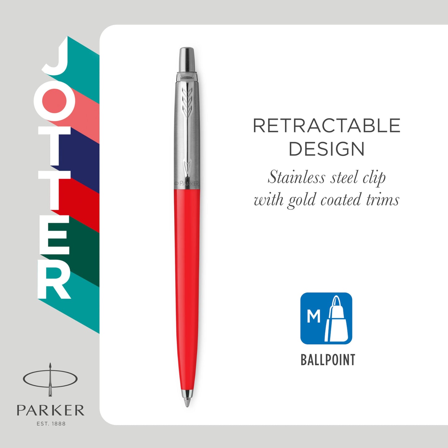 Parker Jotter Originals Trio Pen Gift Set | Ballpoint, Gel, & Mechanical Pencil | Made from 55% recycled materials | Perfect gifts for college or school graduation