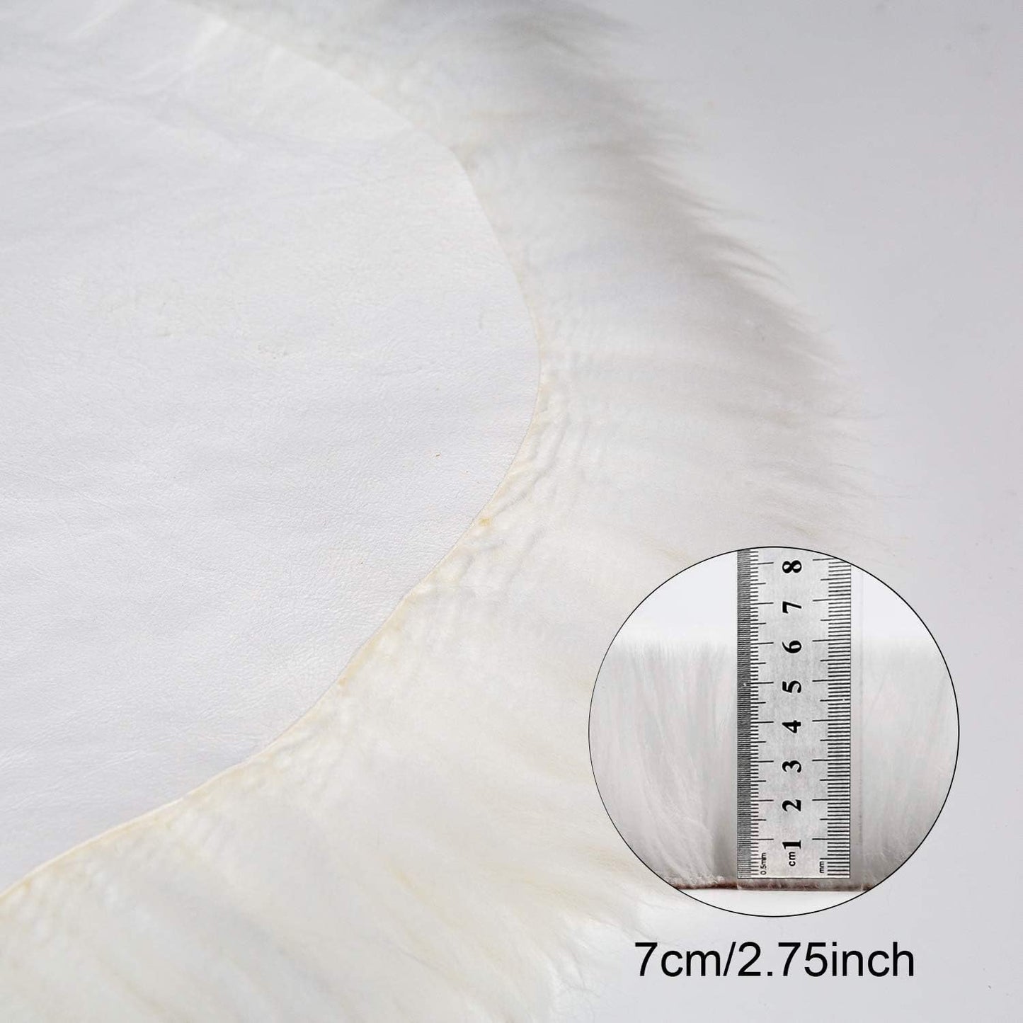 MH MYLUNE HOME Genuine Sheepskin Rug Large 180 x 60cm Sheepskin Soft and Fluffy Blanket Beige Seat Cover Bed Rug or Mat for Living Room Chair Sofa