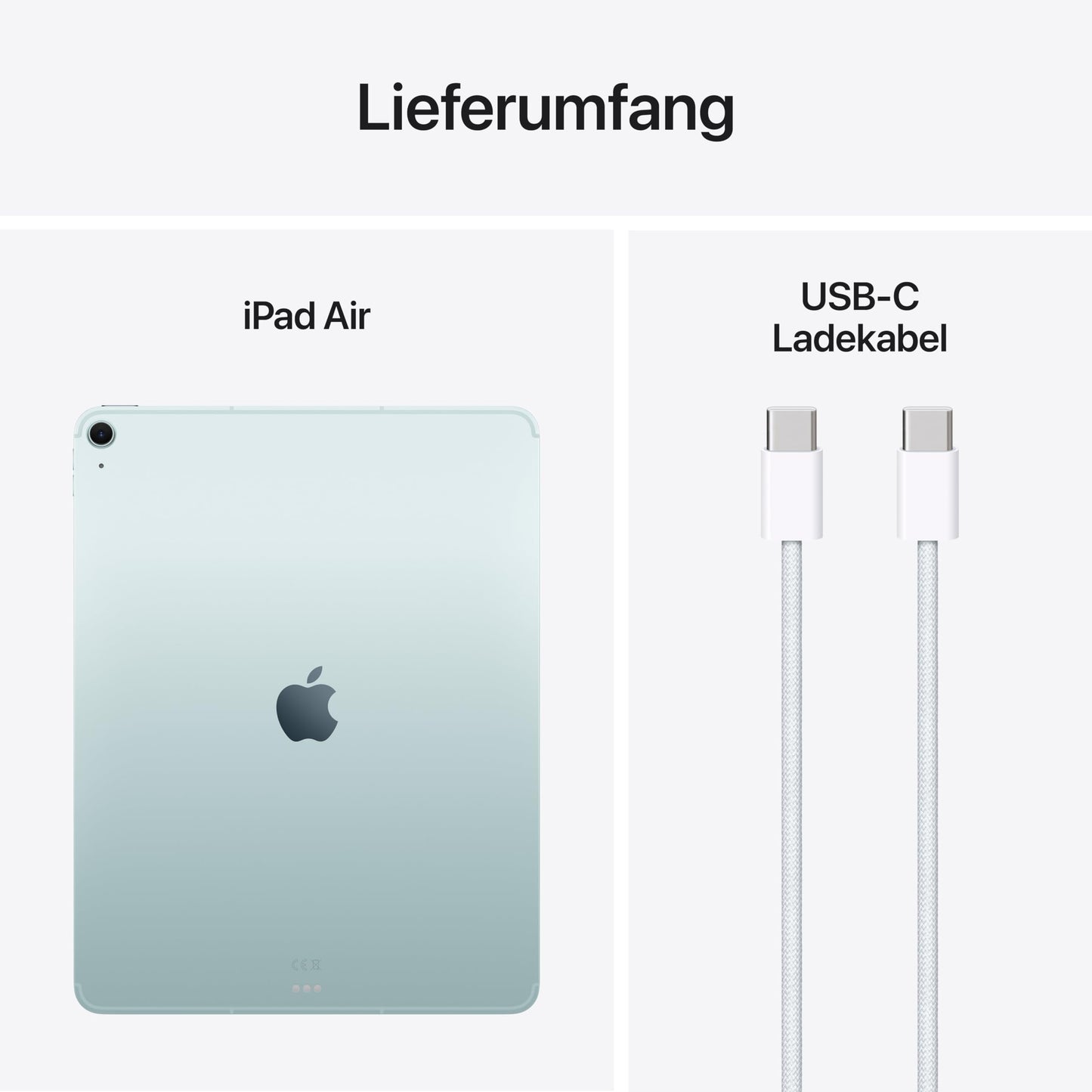 Apple iPad Air 13" with M3 Chip: Apple Intelligence, Liquid Retina Display, 128 GB, 12 MP front/back cameras, WiFi 6E + 5G cellular, Touch ID, all-day battery life – Blue
