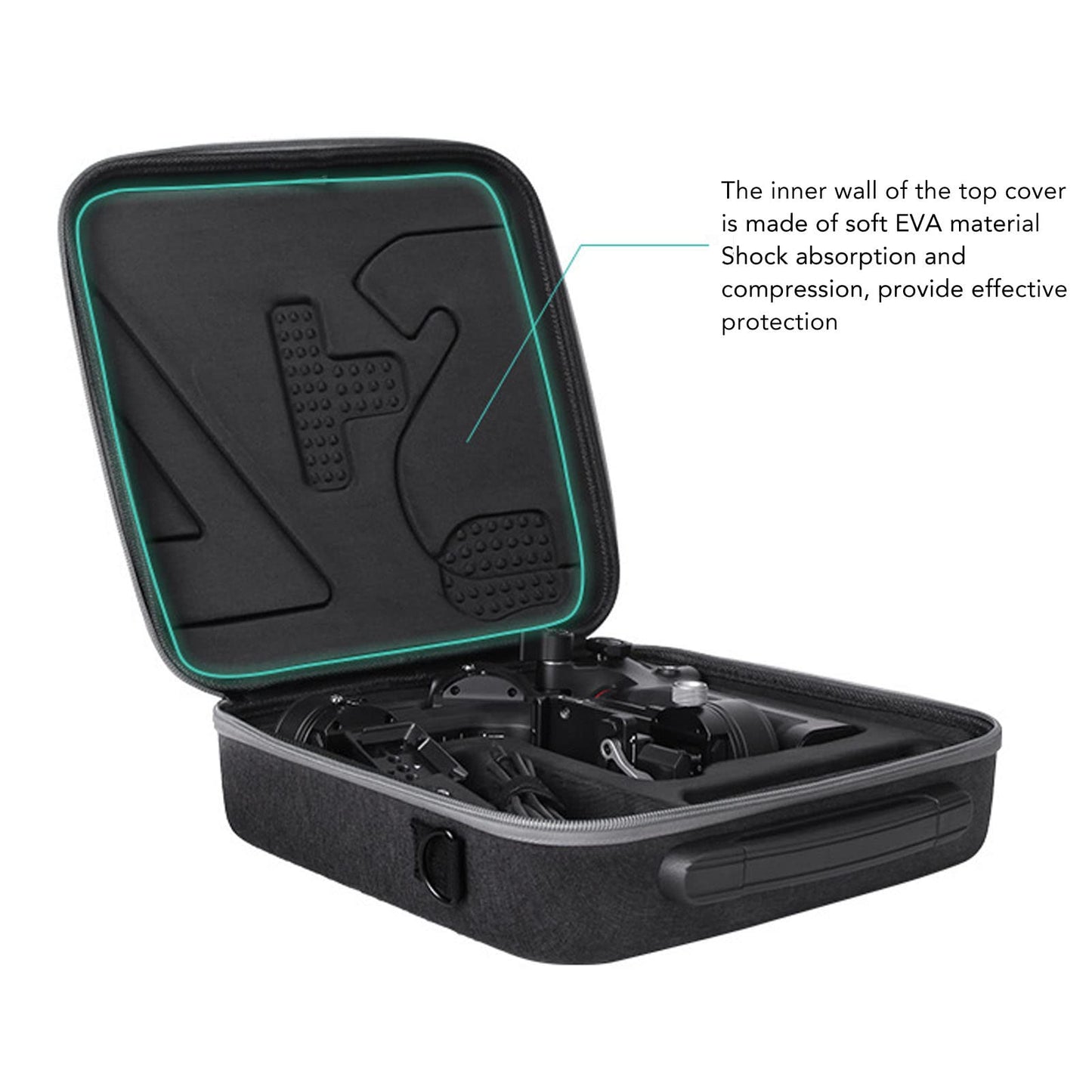 Dpofirs RSC 2 Case, Portable Storage Shoulder Bag for RSC 2 Gimbal Stabilizer, Protective Bag with Large Capacity and Adjustable Shoulder Strap.
