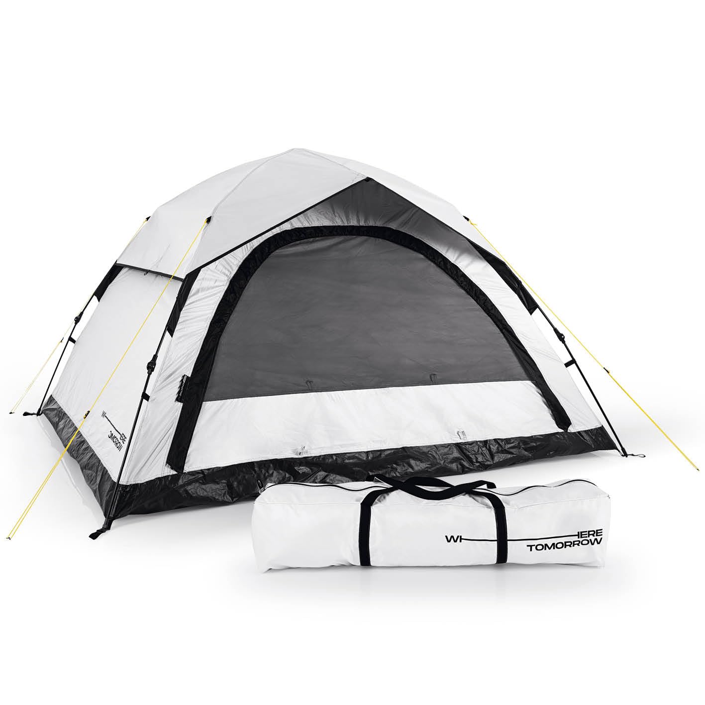 Where Tomorrow Pop up tent | 4 person tent with cooling effect | for camping, outdoor, festival & party | dome tent with sun protection & rain protection | lightweight & waterproof | bivouac