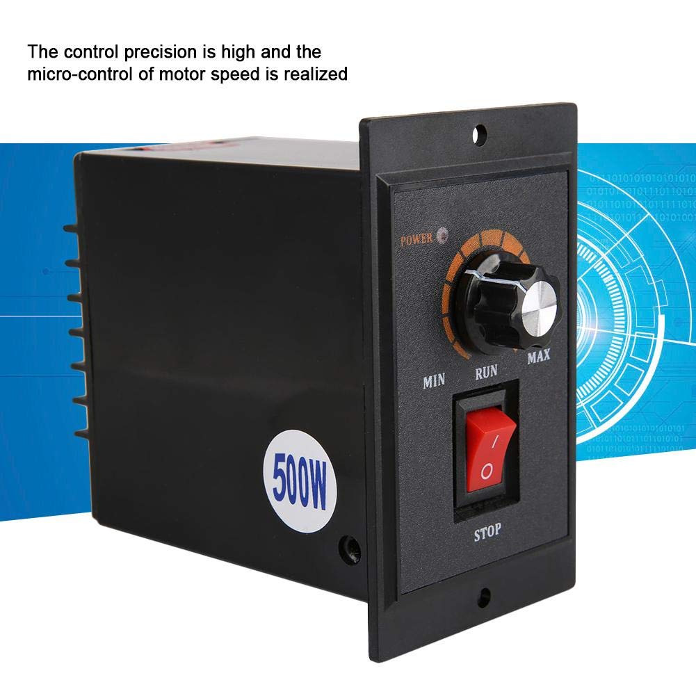 AC motor speed controller 220V 50/60Hz Single-phase Electric motor speed controller with Adjustable rotary switch (500W)
