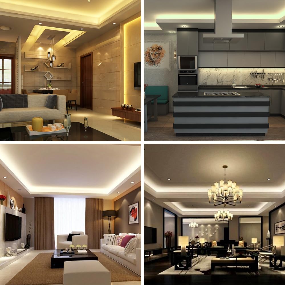 15m COB LED Strip Lights, 2 x 7.5m Super Bright 24V LED Tape Lights, Flexible COB Lights with RF Remote Control for Bedroom Kitchen TV Backlighting, Indoor Outdoor DIY Decoration.