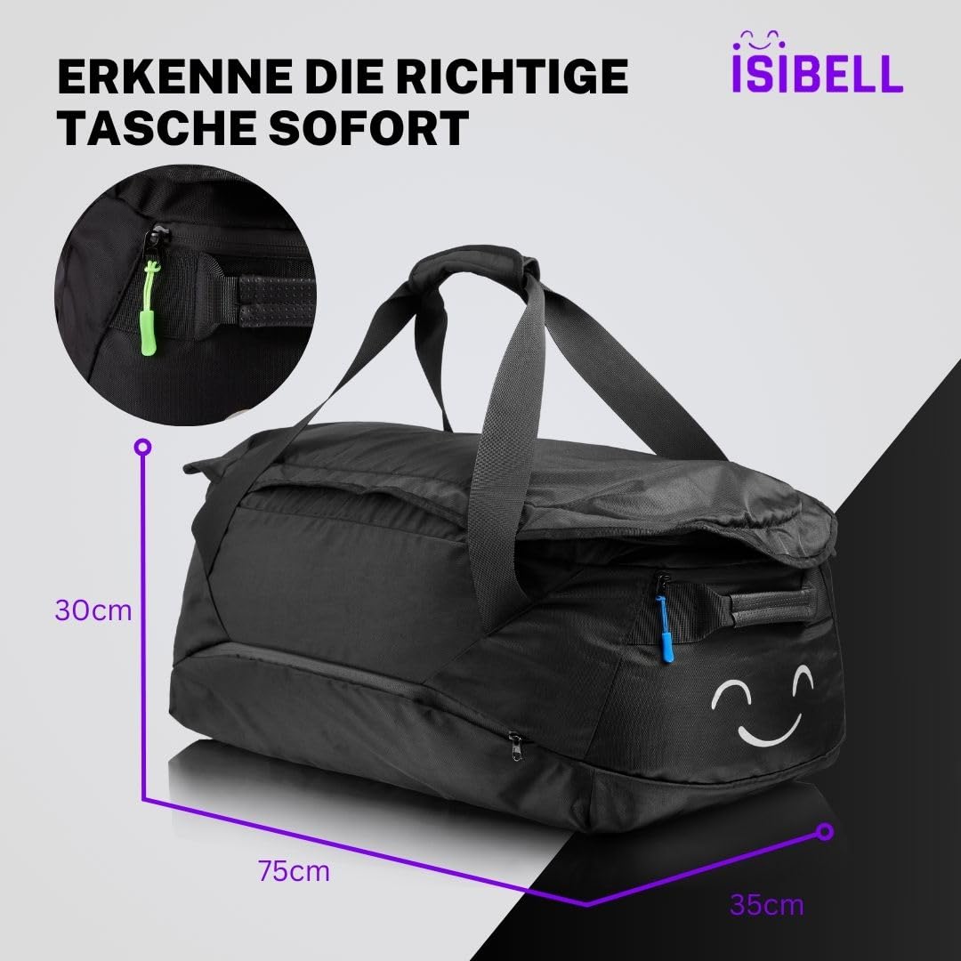 ISIBELL® Roof Box 4-piece bag set with step for easy loading and unloading, identification marker/duffel bag/roof box bags/roof box bag
