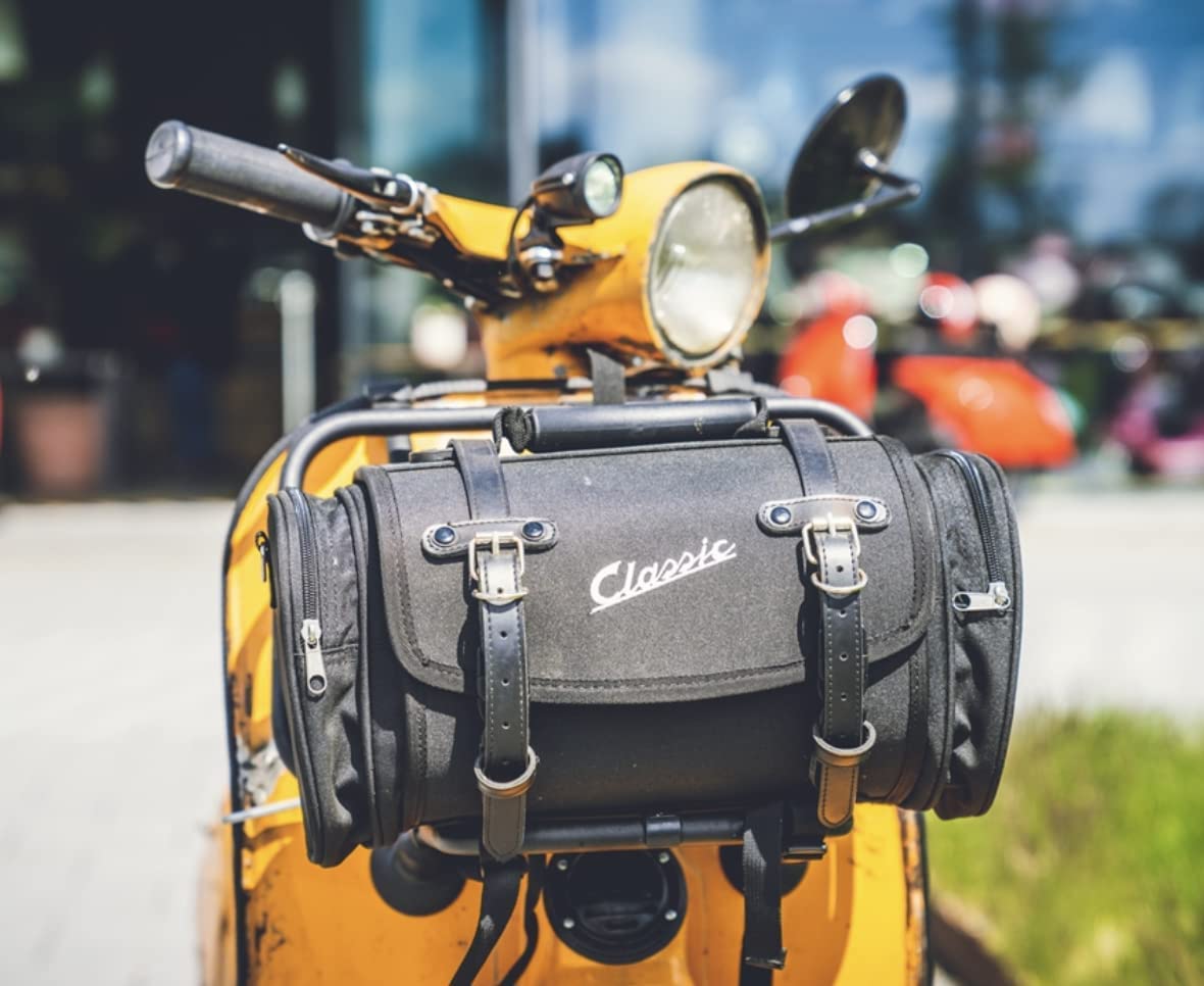 SIP bag/case small, for luggage rack, 330x190x180mm, approx. 10 liters, Classic Scooter, water-repellent nylon, including combination lock and waterproof rain cover.
