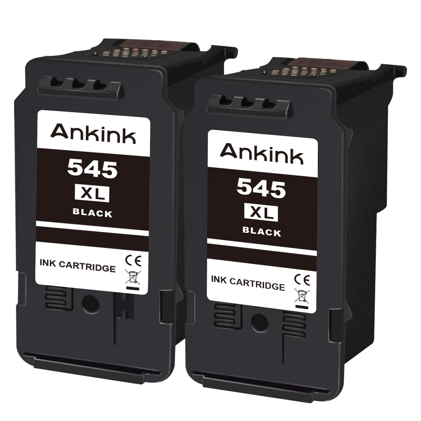 ANKINK compatible ink cartridge printer cartridges as a replacement for PG 545XL for Canon cartridge 545 XL for MG2450 MG2550 MG2950 MG2550s TR4550 TR4551 TR4650 TS3350 IP2850 MX490 MX495 MG3050, Black 2 Pack