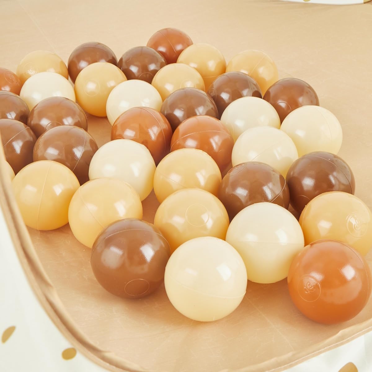 Bieco Balls for Ball Pit Chocolate Bliss | 100 pieces | Colorful Balls | Ball Pit Kids | Ball Pit Baby | Ball Pit | Ball Pit Balls | Baby Ball | Kids Ball | Outdoor Games