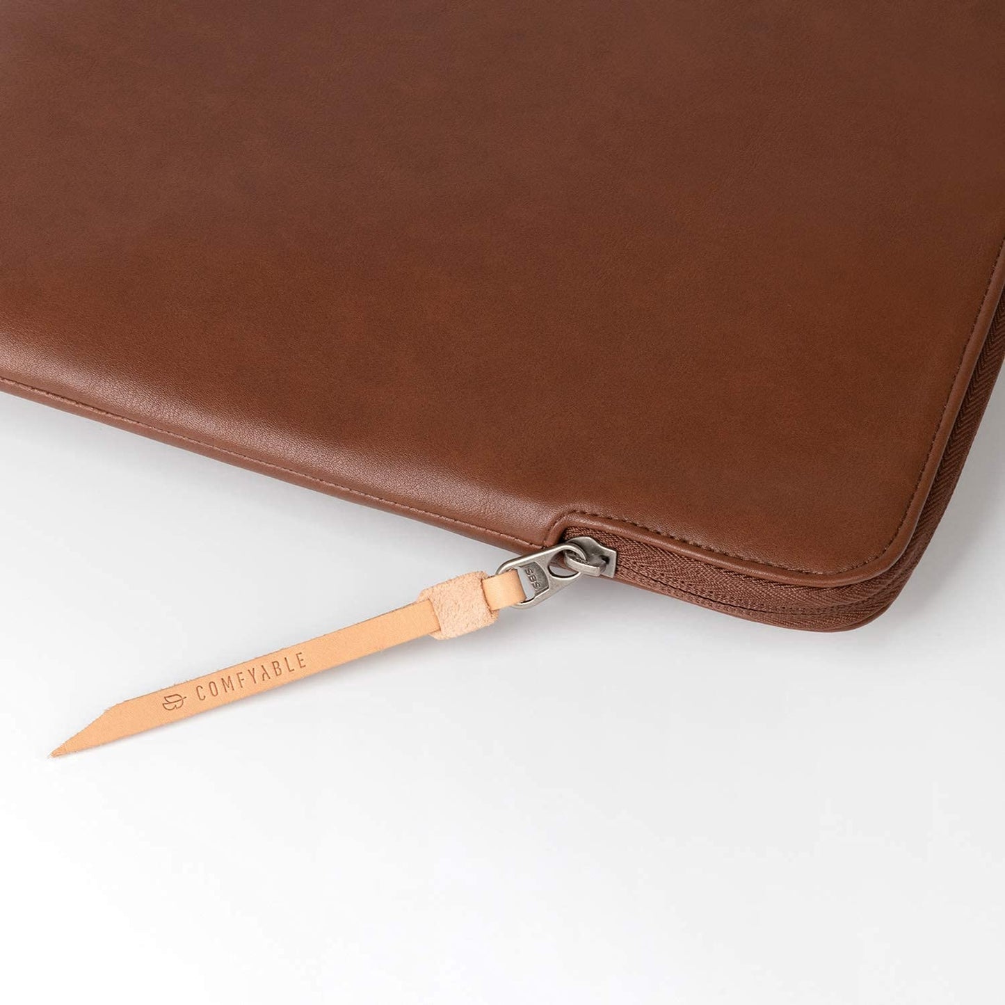 Comfyable Slim Protective Laptop Sleeve 15 Inch compatible with MacBook Air 15 Inch M4 2025 M3 2024 A3114 & M2 2023 A2941, PU Leather Waterproof Cover Computer Case for Mac, Brown