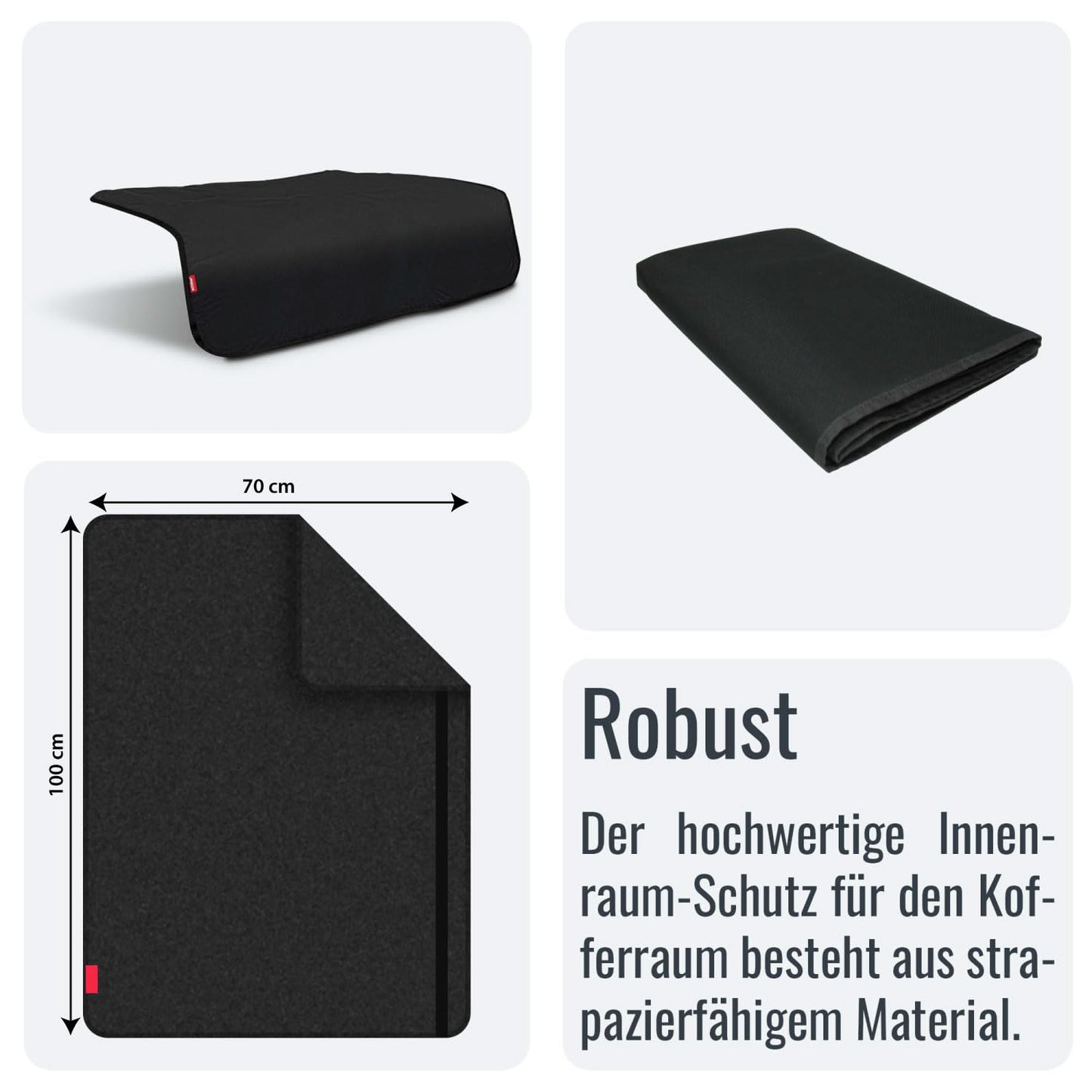 Achilles bumper protector for the trunk - Car trunk protective mat for dogs - Scratch-resistant and waterproof - Dog trunk protection for cars - Trunk protection for dogs - Universal size 100x70 cm
