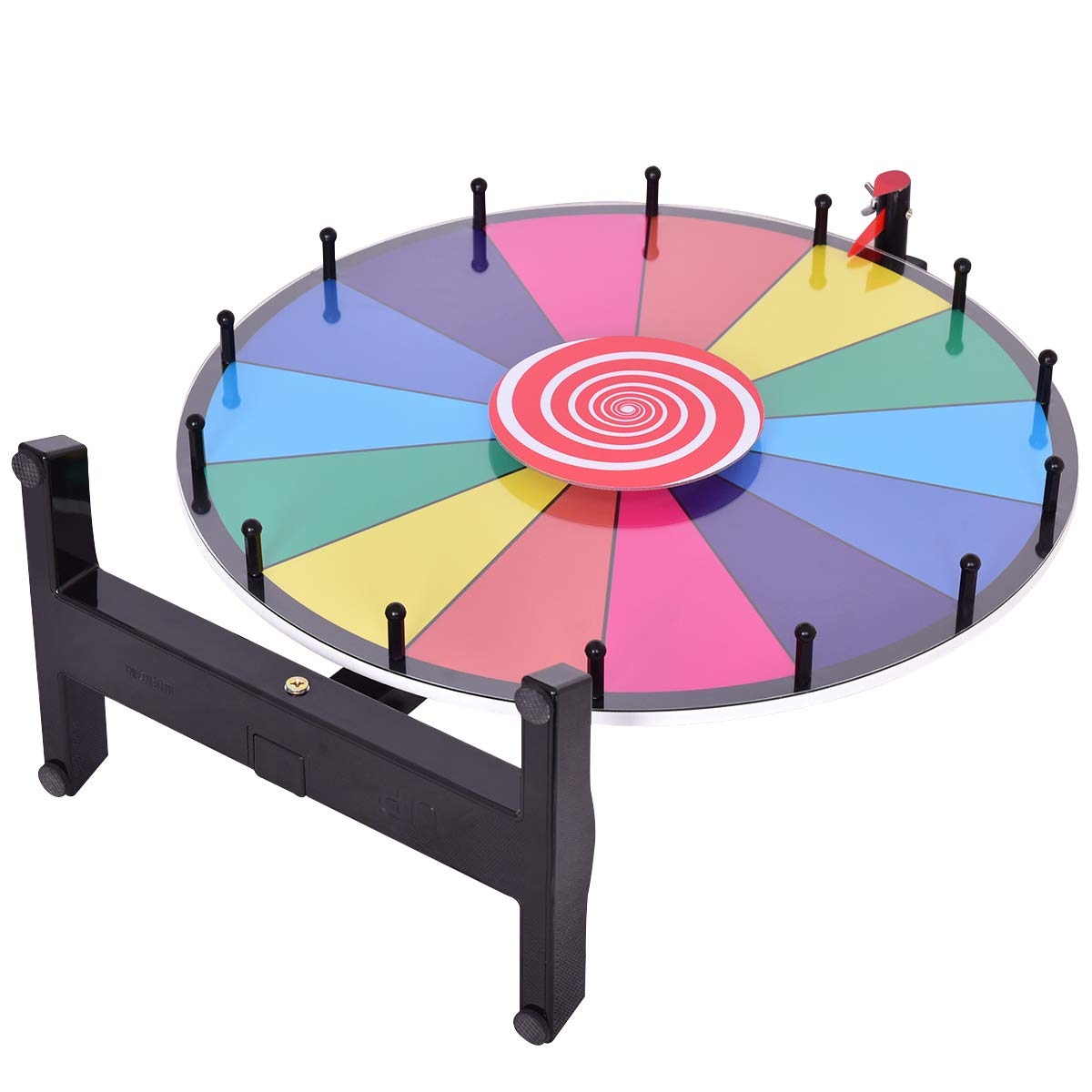 GOPLUS 18" 24" Wheel of Fortune Lottery Games Prize Wheel Gambling (18")