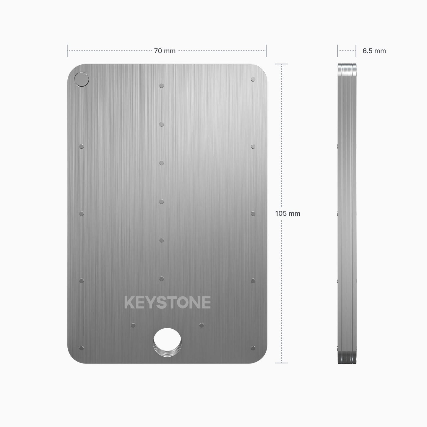 KEYSTONE Crypto Seed Storage, Crypto Capsule Metal Wallet, Cold Storage Backup, 24 Words Bitcoin Key Phrase Storage, 304 Steel Plate, Compatible with All BIP39 Wallets (Keystone Tablet Plus)