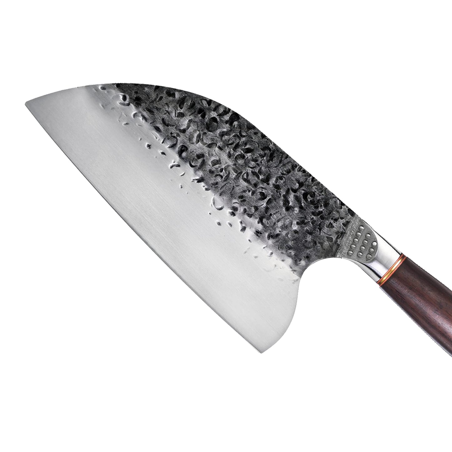 Promithi kitchen knife, chef knife, Santoku knife, utility knife, household knife, silver and black, stainless steel, 12 inches, 7.8 inches, 3.6 inches, 511 grams, forged, dishwasher-safe: No