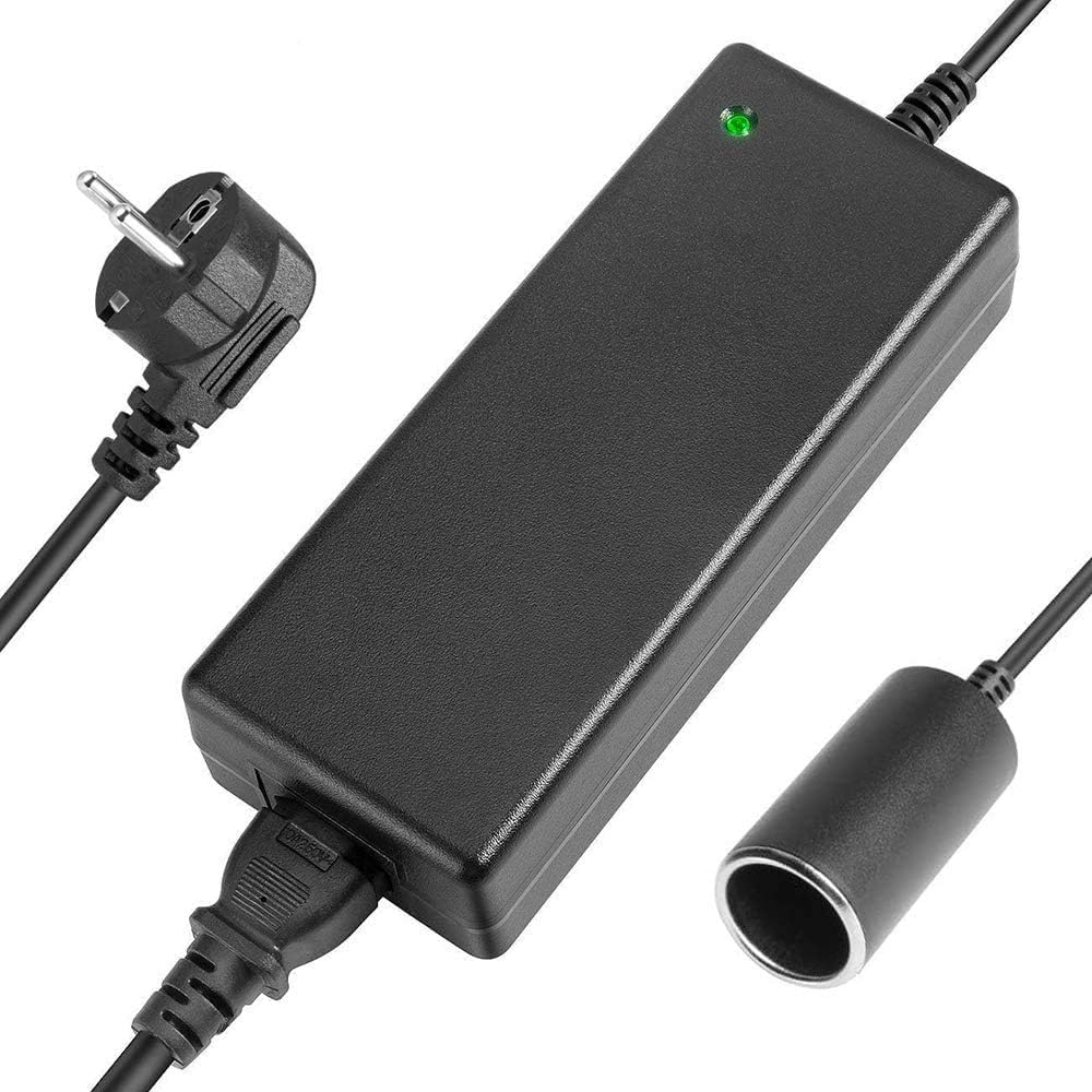 AC Adapter 100V - 240V to 12V/6A (72W) for Car Cigarette Lighter Socket Voltage Converter for Car Coolers, Air Pumps, and 12V Mini Fridges via Home Power Supply