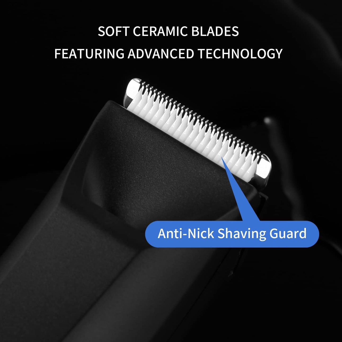 BESTBOMG Intimate Shaver Men Body Hair Trimmer for Men and Women with LED lighting, Waterproof Electric Trimmer for Intimate Area, Body Groomer for Groin, Nose, and Ear Hair.