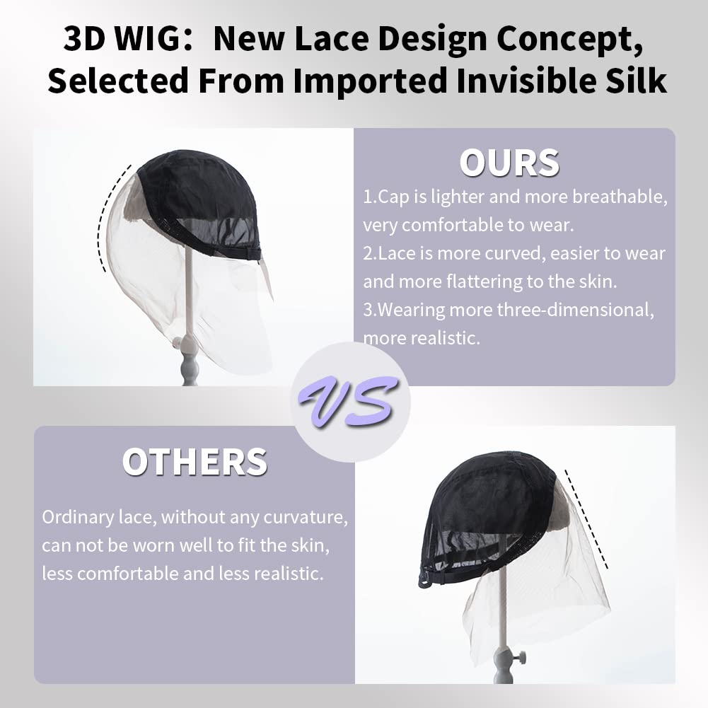 DEBUT Lace Front Wig Body Wave Human Hair Wig 13x4 HD Transparent Lace Front 3D Wig Human Hair Wig for Black Women with Pre-plucked Baby Hair 180% Density (65cm, black)