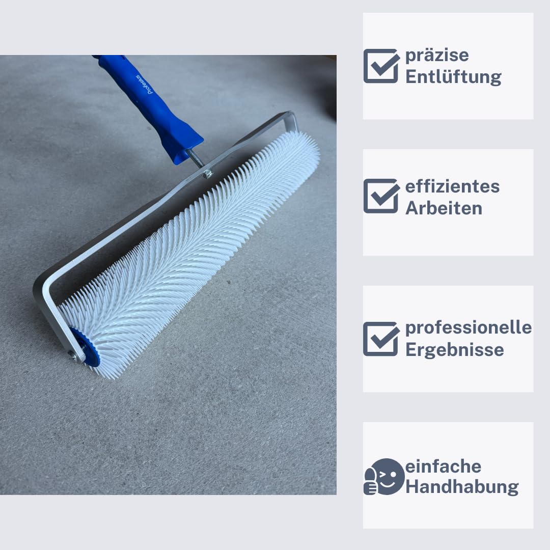 50cm Spiked Roller Venting Roller Levelling Roller Hedgehog Roller Nail Roller + Bracket (11mm spike length)