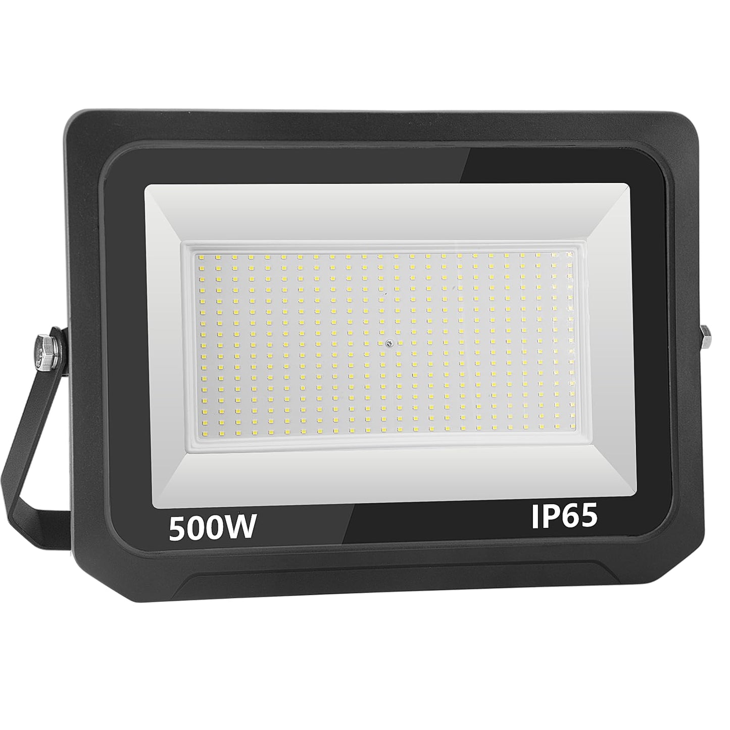 loyal LED floodlight outdoor: 500W super bright spotlight 6000K cold white 50000LM - IP65 waterproof adjustable with bracket for garden, garage, sports field
