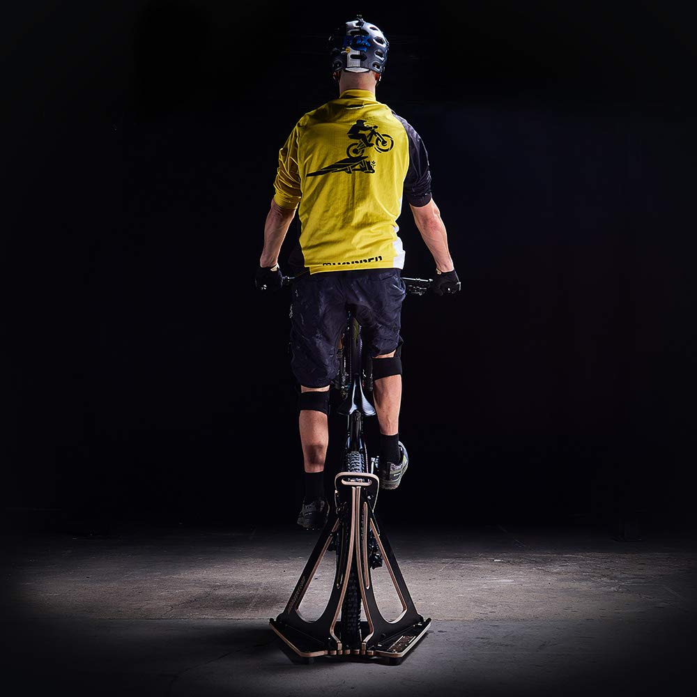 MTB Hopper Manual Balance Machine for mountain bikes - Manual balance trainer with rear wheel cradle - Indoor bike stand