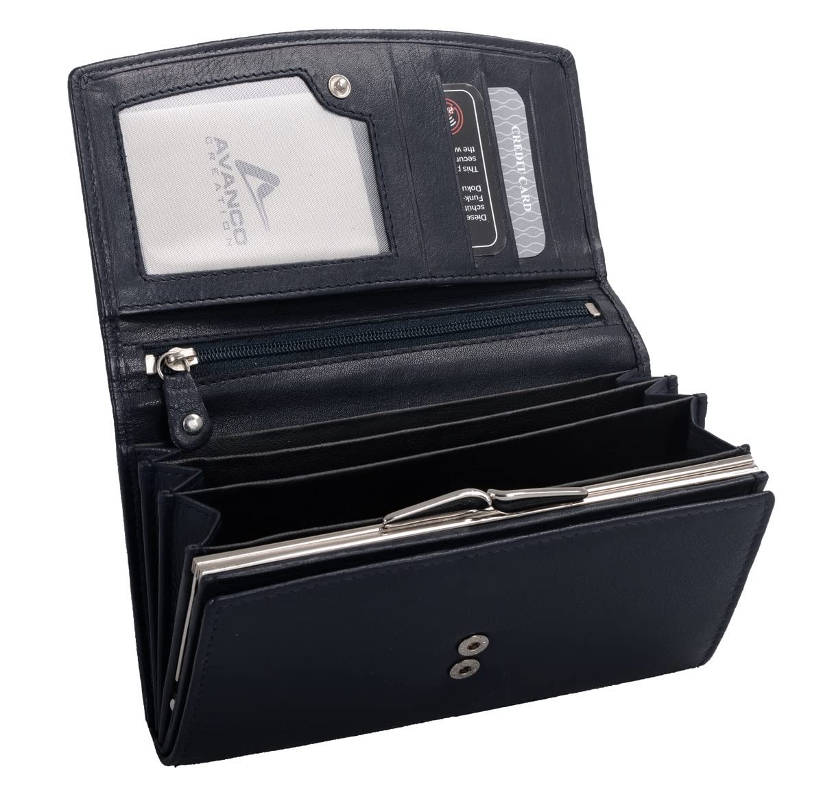 AVANCO leather women's wallet 22- (62A) with RFID protection purse wallet wallet wallet purse new