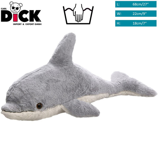 Carl Dick Dolphin super soft, plush toy, cuddly toy, approx. 68cm 1998