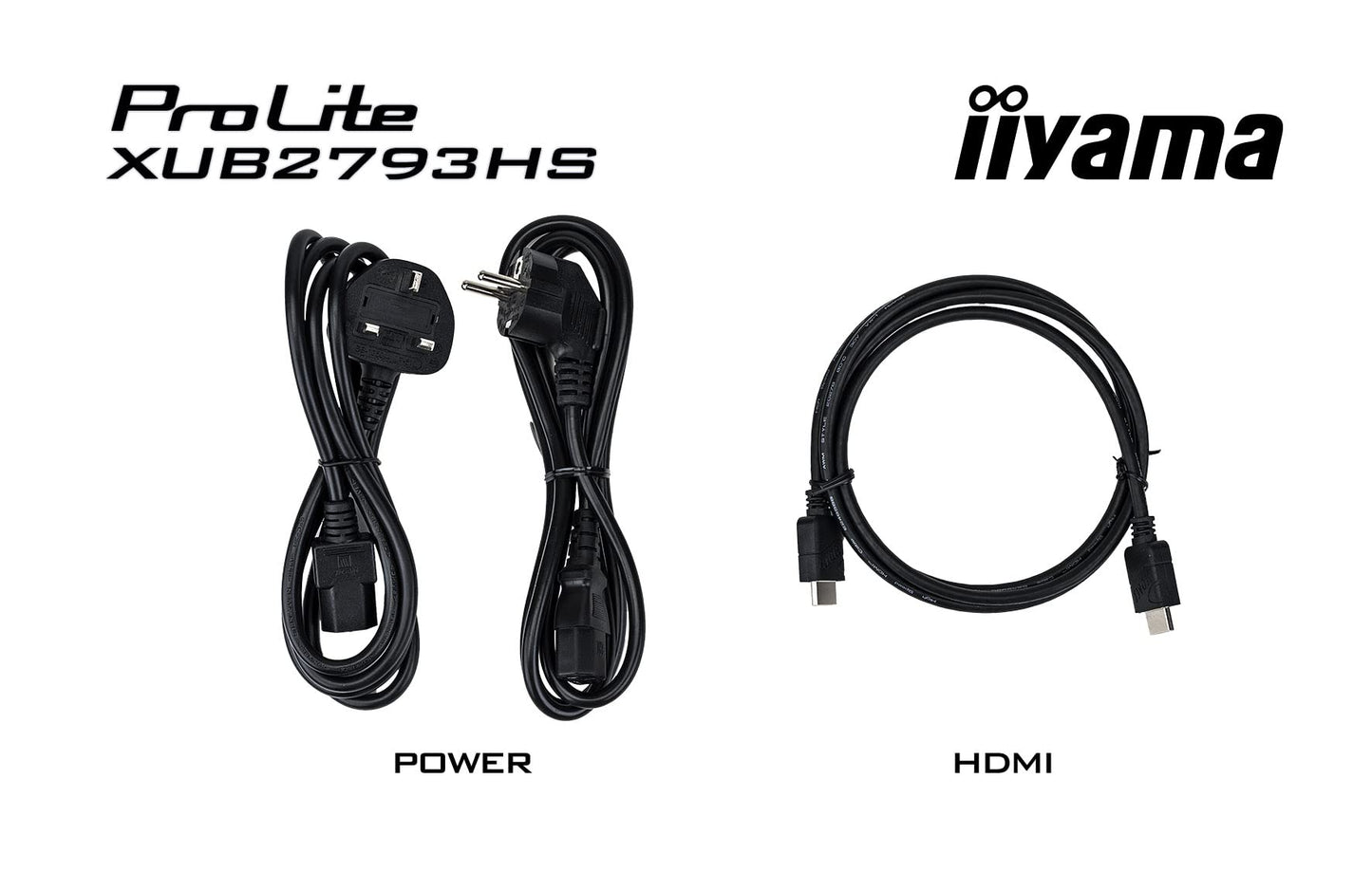 iiyama Prolite XUB2793HS-B7 27" IPS LED monitor offers Full-HD resolution, 100Hz refresh rate, HDMI, DP, height adjustment, pivot, Adaptive Sync, and black design.