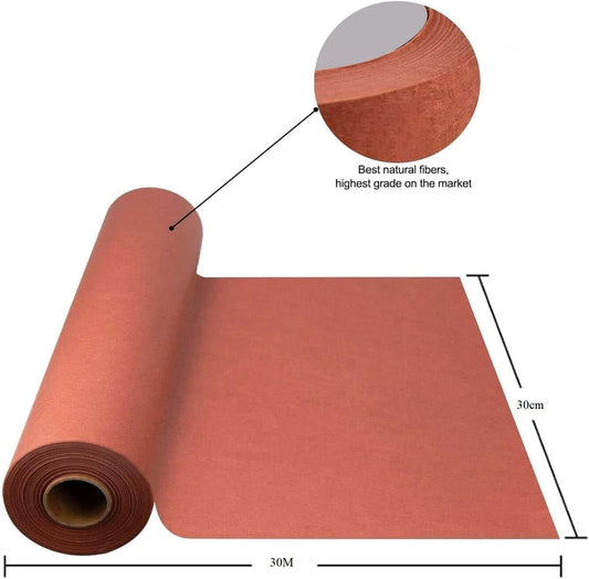 Butcher paper for smoking meat, FDA approved Kraft paper for grilling, smoking, or wrapping fish and meat. Pink butcher paper roll 30cm x 30m.