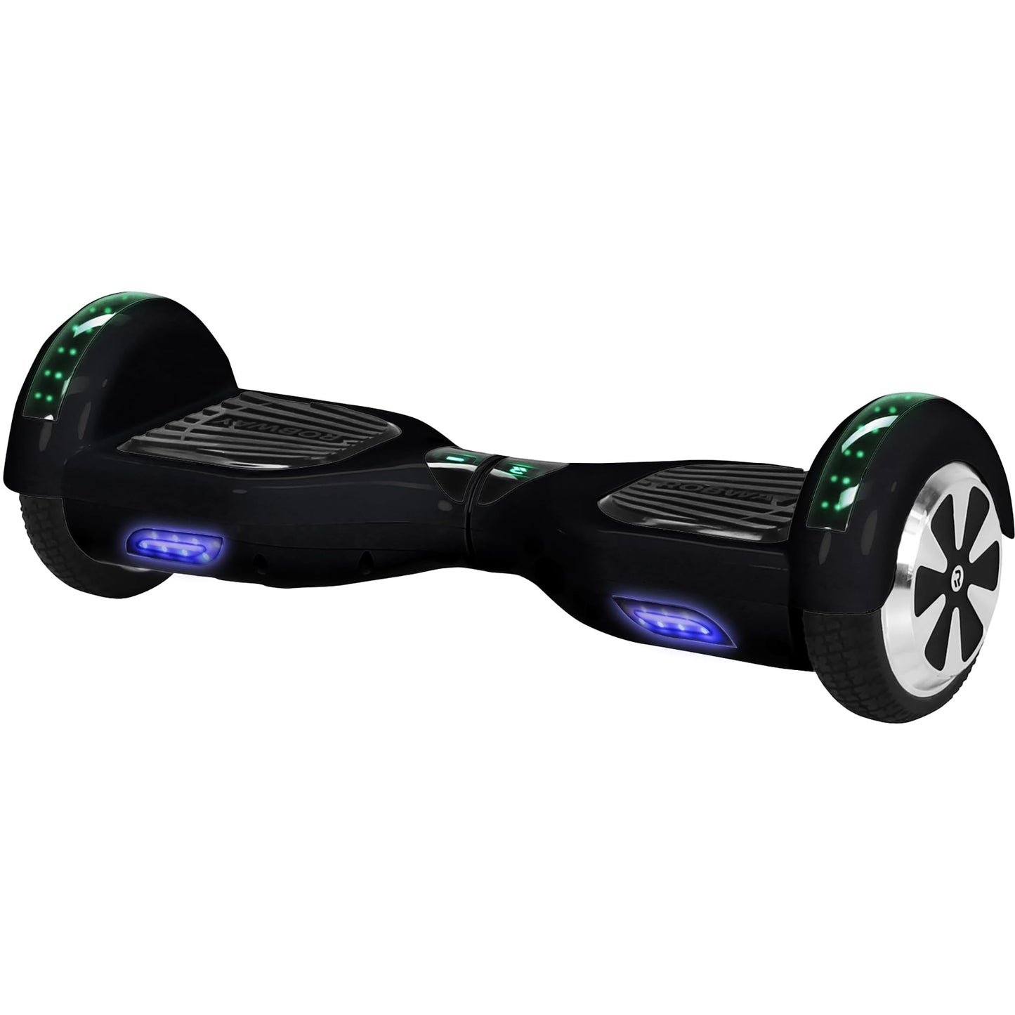 Robway W1 Hoverboard | ORIGINAL ® Hoverboards for kids, teenagers & adults - APP control - 2 x 350 Watt motors - Self-balance function - Bluetooth (Black)