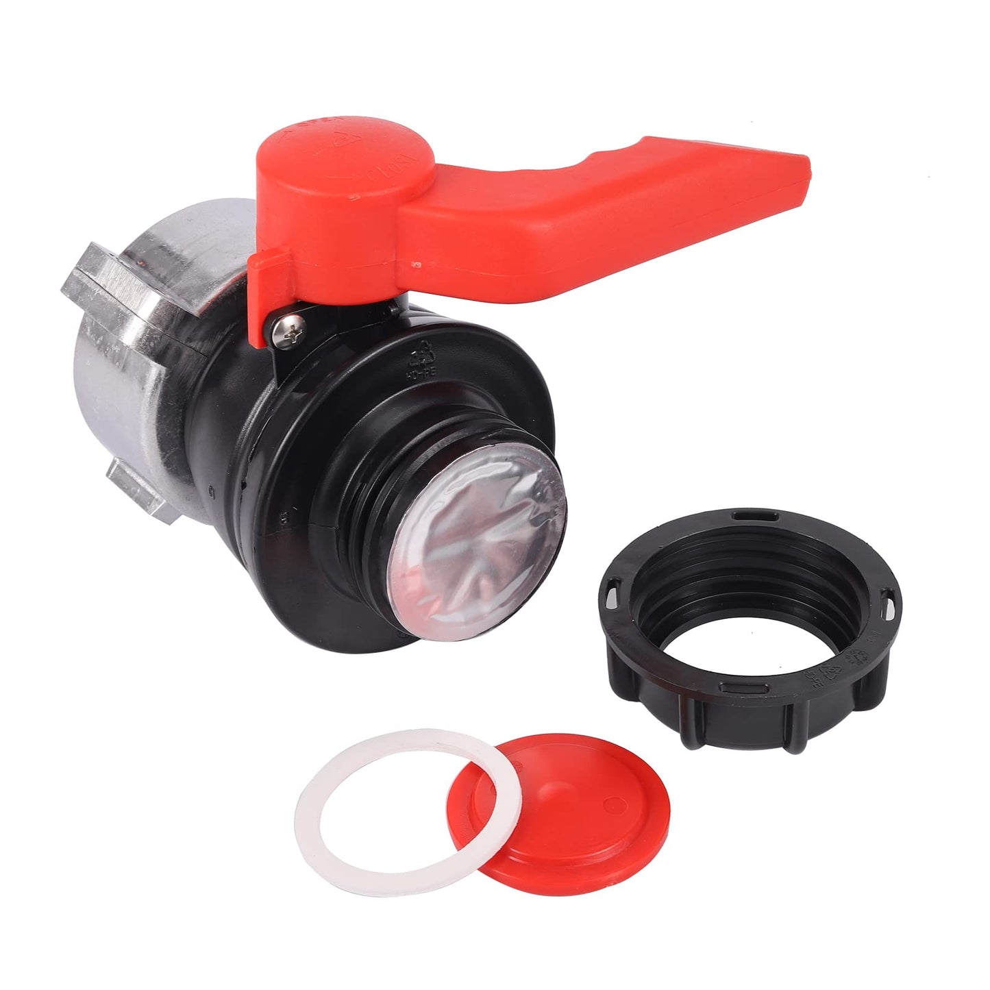 FOGWOWO IBC Adapter Ball Valve 60mm to 62mm IBC Tank Accessory Replacement Ball Valve Shut-off Valve for Rainwater Tank, Container, Rain Barrel