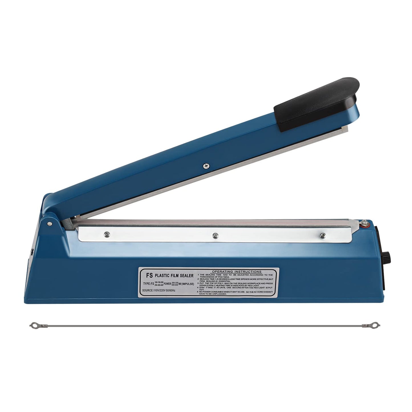 BALLSHOP Heat Sealer 300mm Impulse Sealing Machine Hand Pressure End Packing Machine Film Sealer Bar Sealer Film Welder for Thermoplastic Plastic Films