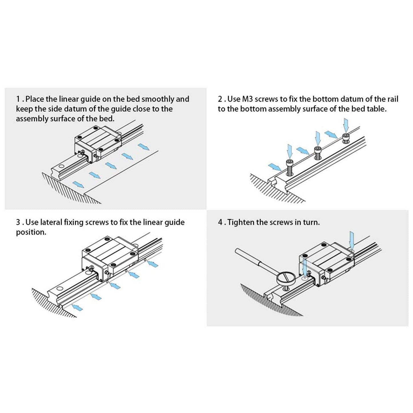 iMetrx MGN12H 600MM linear rail MGN12 for 3D printers and CNC machines.
