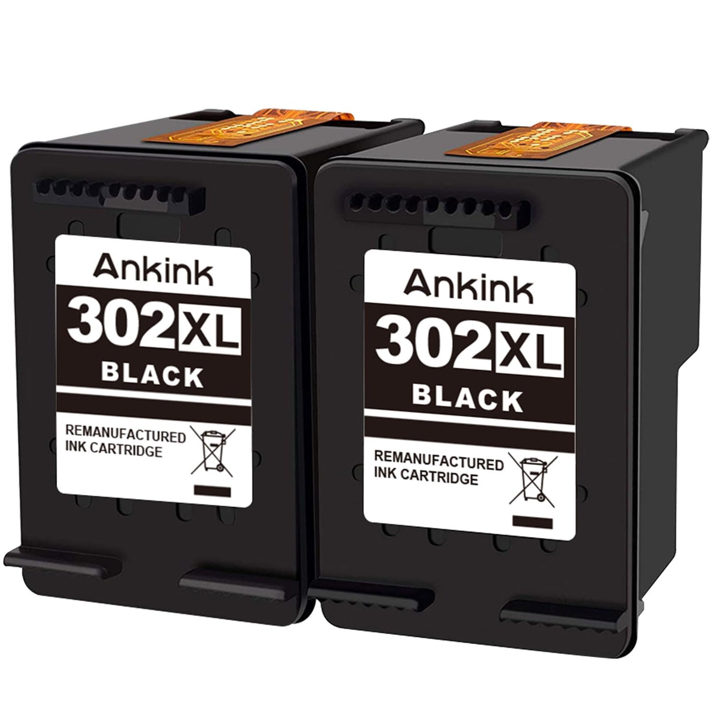 ANKINK 302XL printer cartridges as replacement for HP 302 XL ink cartridge black 2-pack for 1110 2130 3630 3632 3634 3636 3639 4520 4522 4523 4524 4525 4526 4528 3830 3831 3833 printers