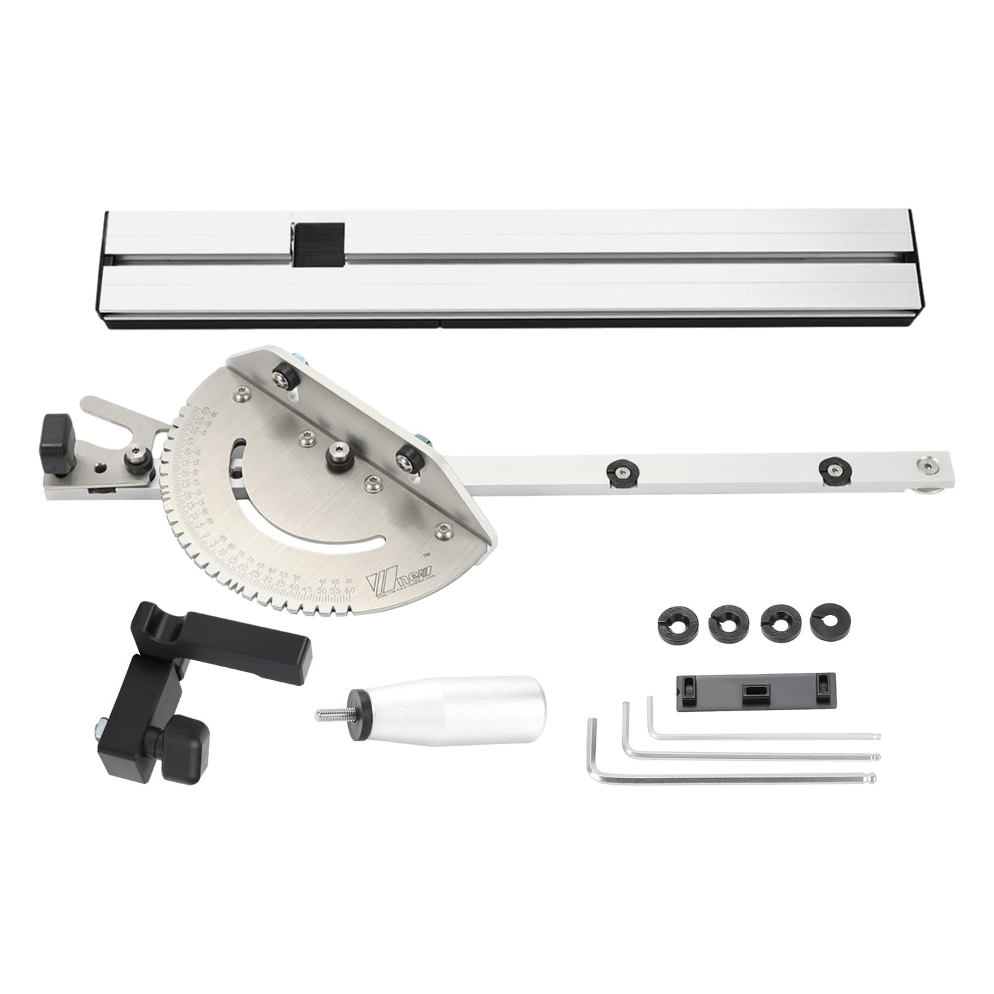 Miter Gauge 450mm miter joint gauge for table saw, table saw, bandsaw, router sawing accessories ruler woodworking tool.
